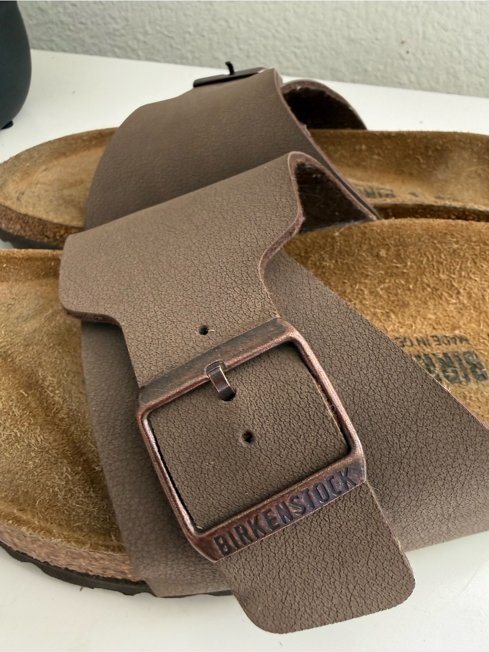 Birkenstock Catalina women size 10 Brown Single Strap Slide Sandals - Picture 5 of 14